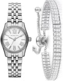Michael Kors Lexington Quartz White Dial Silver Steel Strap Watch For Women - MK3228 Authentic Buy Shop Now