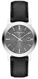 Burberry The City Grey Dial Black Leather Strap Watch for Men - BU9030 Authentic Buy Shop Now