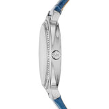 Michael Kors Cinthia Mother of Pearl Dial Blue Leather Strap Watch for Women - MK2661 Authentic Buy Shop Now
