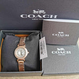 Coach Madison Crystals White Dial Rose Gold Steel Strap Watch For Women - 14502405 Authentic Buy Shop Now