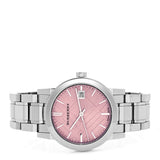 Burberry The City Pink Dial Silver Steel Strap Watch for Women - BU9124 Authentic Buy Shop Now