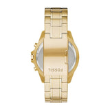 Fossil Garrett Chronograph Gold Dial Gold Steel Strap Watch for Men - FS5772 Authentic Buy Shop Now