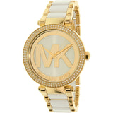 Michael Kors Parker White Dial Two Tone Steel Strap Watch for Women - MK6313 Authentic Buy Shop Now