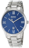 Hugo Boss Governer Blue Dial Silver Steel Strap Watch for Men - 1513487 Authentic Buy Shop Now
