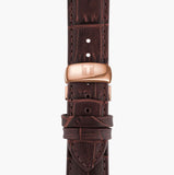 Tissot Tradition Powermatic 80 Open Heart Silver Dial Brown Leather Strap Watch For Men - T063.907.36.038.00 Authentic Buy Shop Now