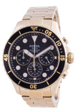 Fossil FB-03 Chronograph Black Dial Gold Steel Strap Watch for Men - FS5727 Authentic Buy Shop Now