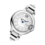 Cartier Ballon Bleu de Cartier Diamonds Silver Dial Silver Steel Strap Watch for Women - WE902073 Authentic Buy Shop Now