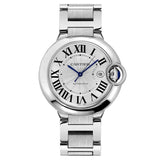 Cartier Ballon Bleu De Cartier Silver Dial Silver Steel Strap Watch for Men - WSBB0049 Authentic Buy Shop Now