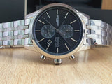 Hugo Boss Jet Black Dial Silver Steel Strap Watch for Men - 1513383 Authentic Buy Shop Now
