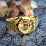Guess Continental Gold Dial Gold Steel Strap Watch For Men - GW0260G4 Authentic Buy Shop Now