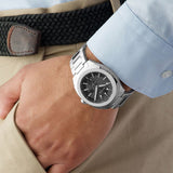 Gucci GG2570 Quartz Black Dial Silver Steel Strap Watch For Men - YA142301 Authentic Buy Shop Now