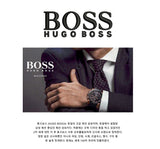Hugo Boss Ambassador Chronograph Black Dial Silver Steel Strap Watch For Men - HB1513196 Authentic Buy Shop Now