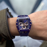 Guess Phoenix Multifunction Blue Dial Blue Rubber Strap Watch for Men - GW0203G7 Authentic Buy Shop Now