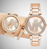 Michael Kors Parker Quartz Rose Gold Dial Rose Gold Steel Strap Watch For Women - MK6660 Authentic Buy Shop Now