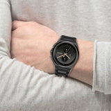 Hugo Boss Steer Analog Black Dial Black Steel Strap Watch For Men - 1514068 Authentic Buy Shop Now