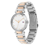 Tommy Hilfiger Lynn Quartz White Dial Two Tone Steel Strap Watch For Women - 1782236 Authentic Buy Shop Now