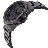 Michael Kors Brecken Chronograph Black Dial Black Steel Strap Watch For Men - MK8482 Authentic Buy Shop Now
