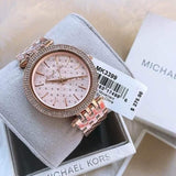 Michael Kors Darci Rose Gold Dial Steel Strap Watch for Women - MK3399 Authentic Buy Shop Now