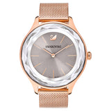 Swarovski Octea Nova Grey Dial Gold Mesh Bracelet Watch for Women - 5451634 Authentic Buy Shop Now