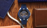 Guess Trade Blue Dial Blue Silicone Strap Watch for Men - W0967G2 Authentic Buy Shop Now