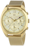 Tommy Hilfiger Mia Gold Dial Gold Mesh Bracelet Watch for Women - 1781488 Authentic Buy Shop Now