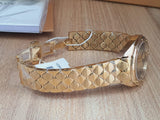 Versace Shadov Quartz Gold Dial Gold Steel Strap Watch for Women - VEBM00618 Authentic Buy Shop Now