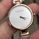 Calvin Klein Authentic White Dial Silver Mesh Bracelet Watch for Women - K8G23126 Authentic Buy Shop Now