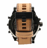 Diesel Mr. Daddy 2.0 Chronograph Grey Dial Brown Leather Strap Watch For Men - DZ7406 Authentic Buy Shop Now