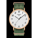 Tissot T Classic Everytime White Dial Green Nylon Strap Watch for Men - T109.610.38.032.00 Authentic Buy Shop Now