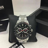 Hugo Boss Allure Chronograph Black Dial Silver Steel Strap Watch for Men - 1513922 Authentic Buy Shop Now