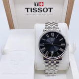 Tissot Carson Premium Black Dial Silver Steel Strap Watch For Men - T122.410.11.053.00 Authentic Buy Shop Now
