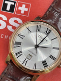 Tissot T Classic Carson Premium White Dial Brown Leather Strap Watch for Women - T122.207.36.033.00 Authentic Buy Shop Now