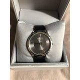 Calvin Klein Minimal Black Dial Black Leather Strap Watch for Men - K3M211C4 Authentic Buy Shop Now