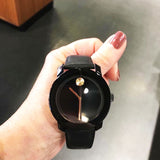 Movado Bold Black Dial Black Leather Strap Watch for Women - 3600527 Authentic Buy Shop Now