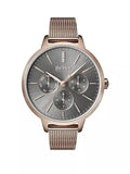 Hugo Boss Symphony Grey Dial Gold Mesh Bracelet Watch for Women - 1502424 Authentic Buy Shop Now