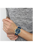 Hugo Boss Globetrotter Blue Dial Blue Silicone Strap Watch for Men - 1513822 Authentic Buy Shop Now