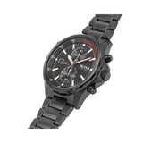 Hugo Boss Globetrotter Black Dial Black Steel Strap Watch for Men - 1513825 Authentic Buy Shop Now