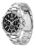 Hugo Boss Troper Chronograph Blue Dial Silver Steel Strap Watch For Men - 1514057 Authentic Buy Shop Now