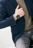 Fossil Bannon Chronograph Green Dial Silver Steel Strap Watch for Men - BQ2492 Authentic Buy Shop Now