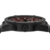 Fossil Brox Multifunction Maroon Dial Black Steel Strap Watch for Women - BQ2803 Authentic Buy Shop Now
