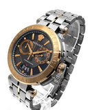 Versace Aion Chronograph Black Dial Grey Steel Strap Watch for Men - VBR050017 Authentic Buy Shop Now