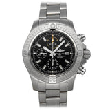 Breitling Avenger Chronograph 45mm Black Dial Silver Steel Strap Watch for Men - A13317101B1A1 Authentic Buy Shop Now