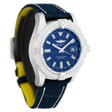 Breitling Avenger Automatic 43 Blue Dial Blue Nylon Strap Watch for Men - A17318101C1X1 Authentic Buy Shop Now