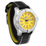 Breitling Avenger Automatic 45 Seawolf Yellow Dial Black Nylon Strap Watch for Men - A17319101I1X1 Authentic Buy Shop Now