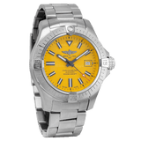 Breitling Avenger Automatic 45mm Seawolf Yellow Dial Silver Steel Strap Strap Watch for Men - A17319101/1A1 Authentic Buy Shop Now