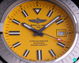 Breitling Avenger Automatic 45mm Seawolf Yellow Dial Black Nylon Strap Watch for Men - A17319101/1X2 Authentic Buy Shop Now