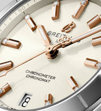 Breitling Chronomat 32 Diamonds White Dial Silver Steel Strap Watch for Women - A77310101A3A1 Authentic Buy Shop Now
