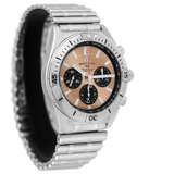 Breitling Chronomat B01 42 Brown Dial Silver Steel Strap Watch for Men - AB0134101K1A1 Authentic Buy Shop Now
