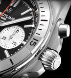 Breitling Chronomat B01 42mm Black Dial Silver Steel Strap Watch for Men - AB0134101B1A1 Authentic Buy Shop Now