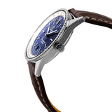 Breitling Navitimer Automatic 38mm Blue Dial Brown Leather Strap Mens Watch - A17325211C1P2 Authentic Buy Shop Now